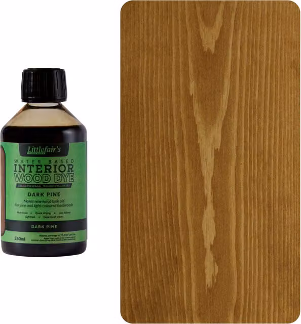 Littlefair's Indoor Wood Stain in Dark Pine, Brown, 0.25 l