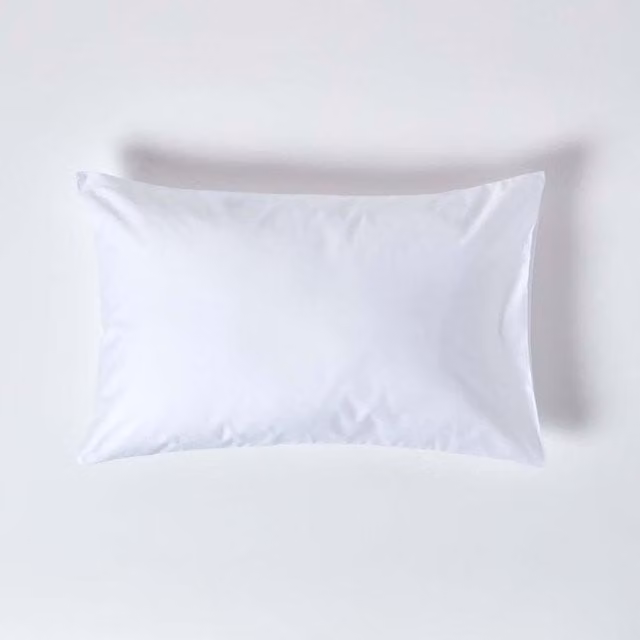 Homescapes 1000 Thread Count Egyptian Combed Cotton Mako Satin Housewife Pillowcase, White, W: 74 cm, D: 48 cm