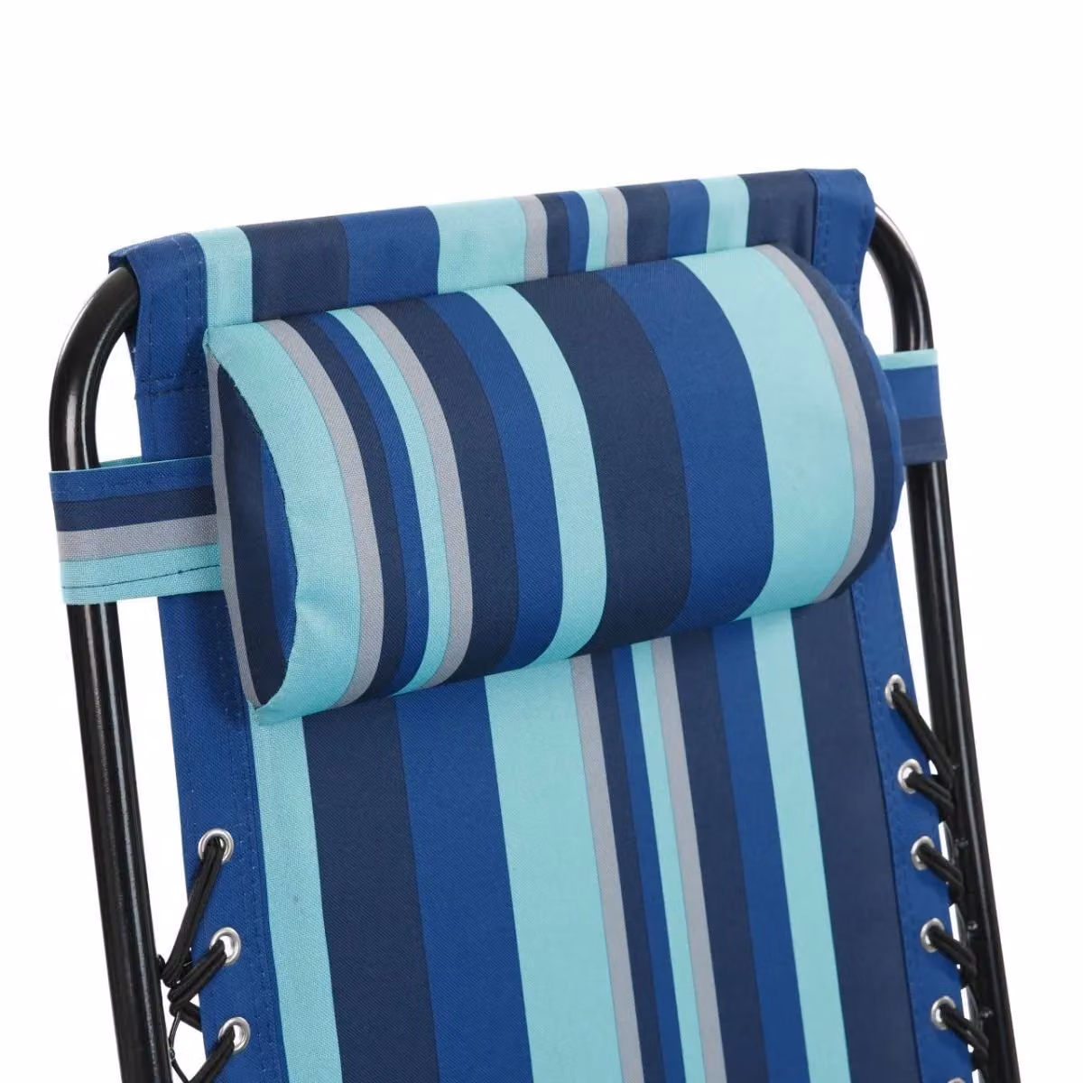 Trespass Glentilt Reclining Garden Chair in Blue with Foam Cushions and Powder Coated Steel Frame, W/D/H: 113 x 64 x 98 cm – 3