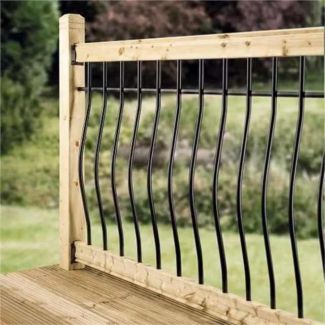 Cheshire Mouldings Tuscany Decking Balustrade Kit, Pack of 2, Natural, W: 180 cm