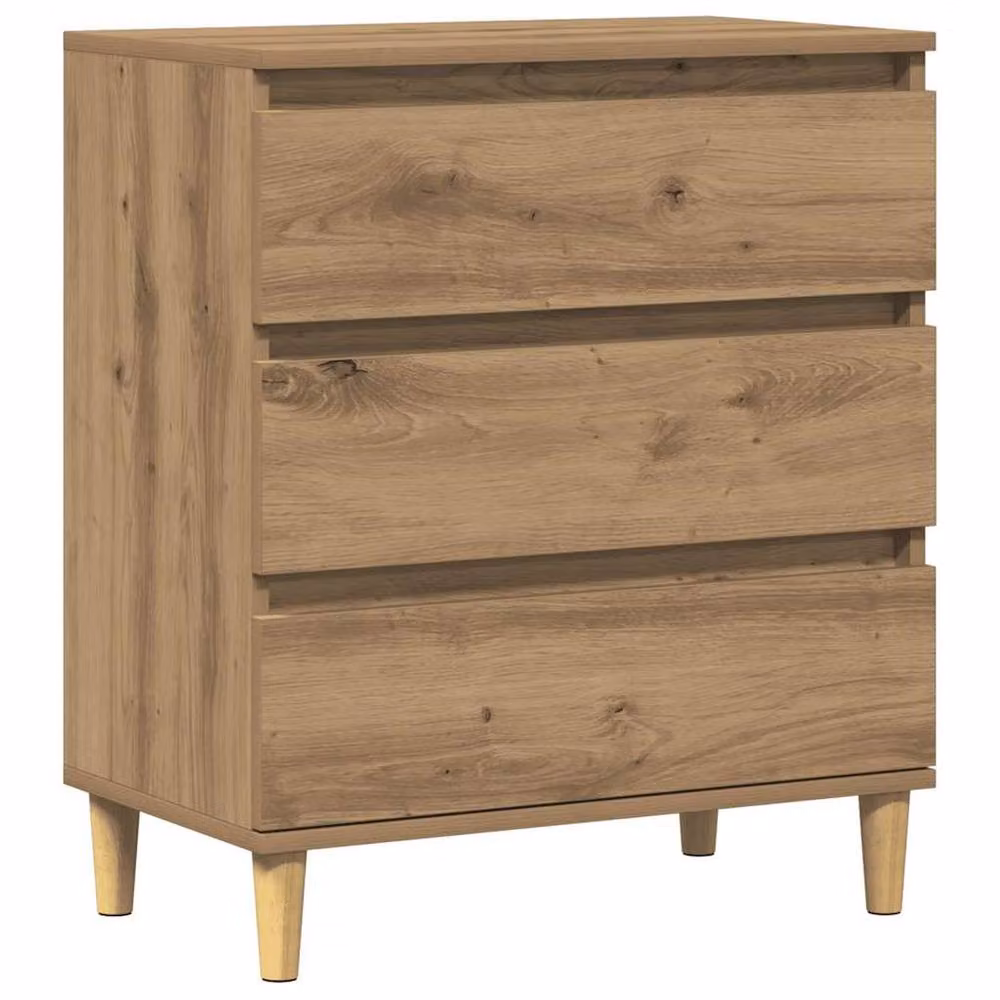 Berkfield Home Artisan Oak Sideboard in Brown, W/D/H: 60 x 35 x 70 cm – 3