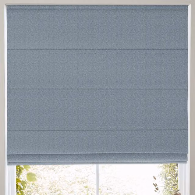 Toma Made to Measure Danube Blackout Roman Blind in Blue Simply Collection