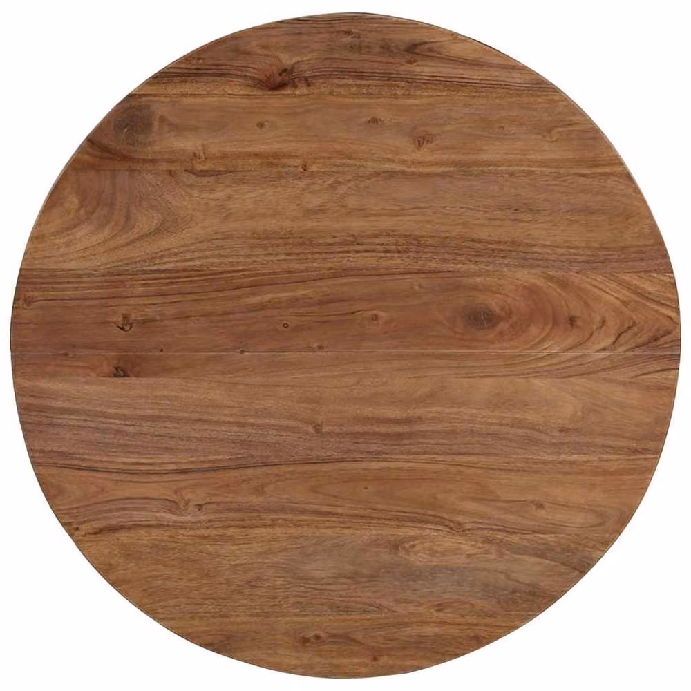 Berkfield Home Square Coffee Table in Brown Solid Acacia Wood W/D/H: 65 x 65 x 32 cm – 5