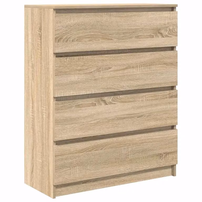 Berkfield Home Sonoma Oak Sideboard in Brown, W/D/H: 80 x 35 x 99 cm