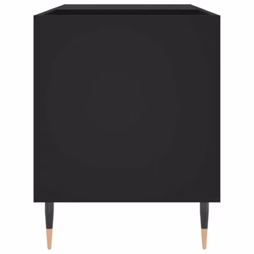 vidaXL Classic Record Cabinet in Black MDF, W/D/H: 85 x 38 x 48 cm – 4