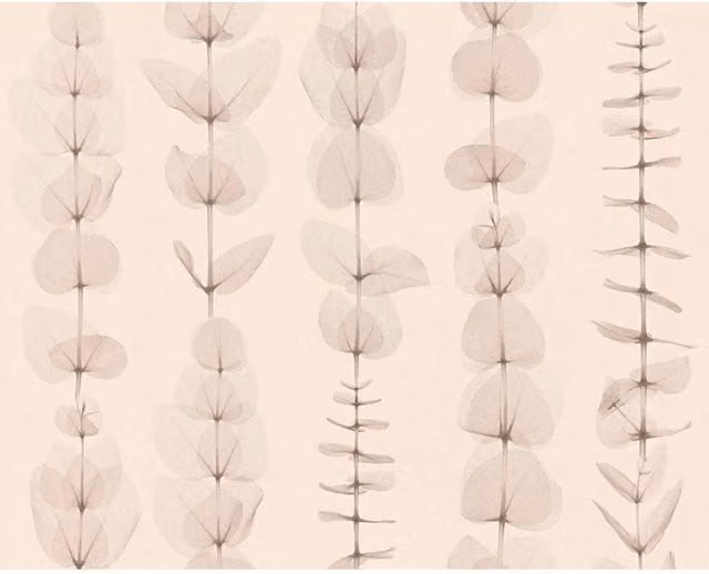 A.S. Création Botanical Floral Modern Textured Wallpaper in Beige – 1