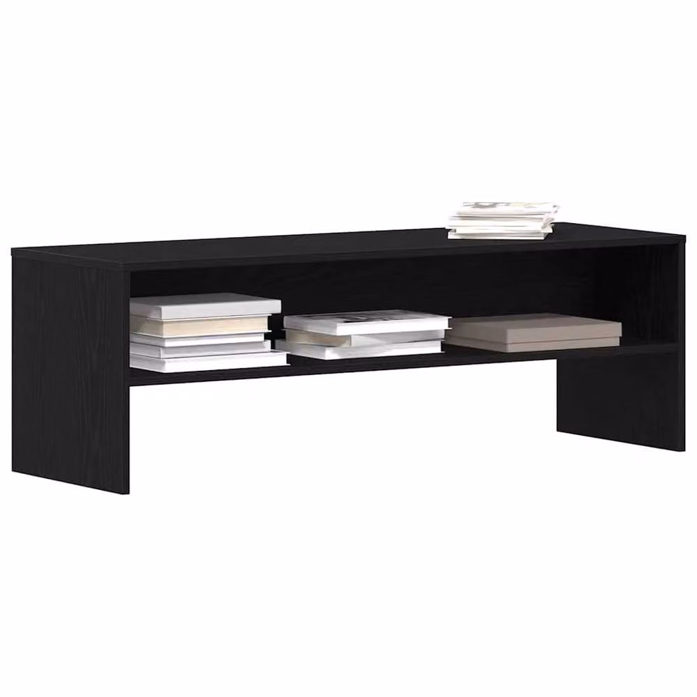 Berkfield Home TV Cabinet in Black Oak, W/D/H: 120 x 40 x 40 cm – 4