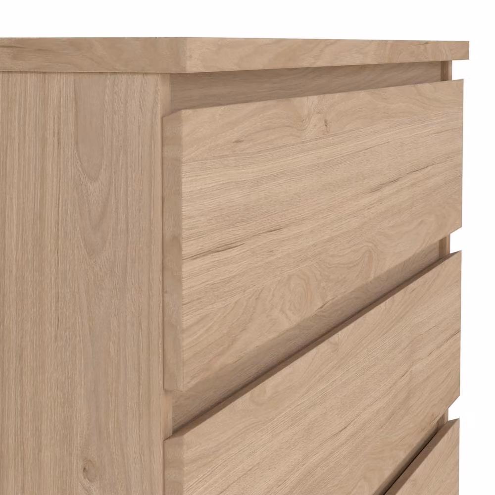 Wyld Haus Budapest Tall Chest of Drawers in Natural Oak Effect with 5 Drawers – 3