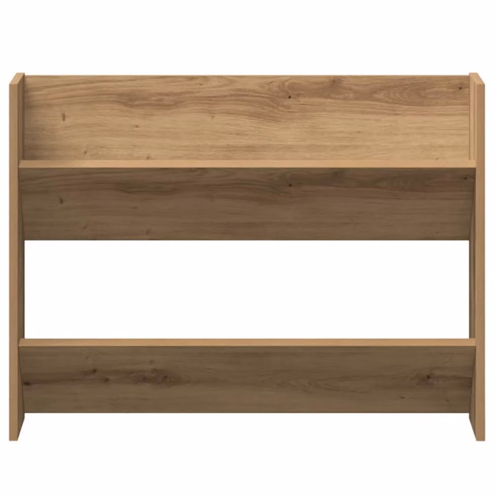 Berkfield Home Artisan Oak Wall Mounted Shoe Cabinet in Brown, W: 80 cm, D: 18 cm, H: 60 cm – 3
