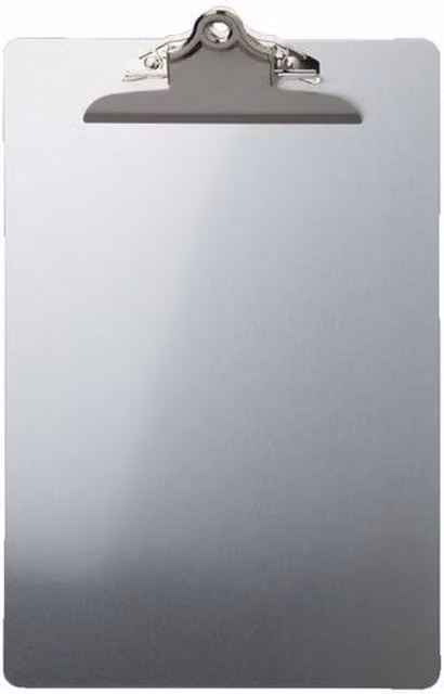 Viking A4 Aluminium Clipboard in Silver