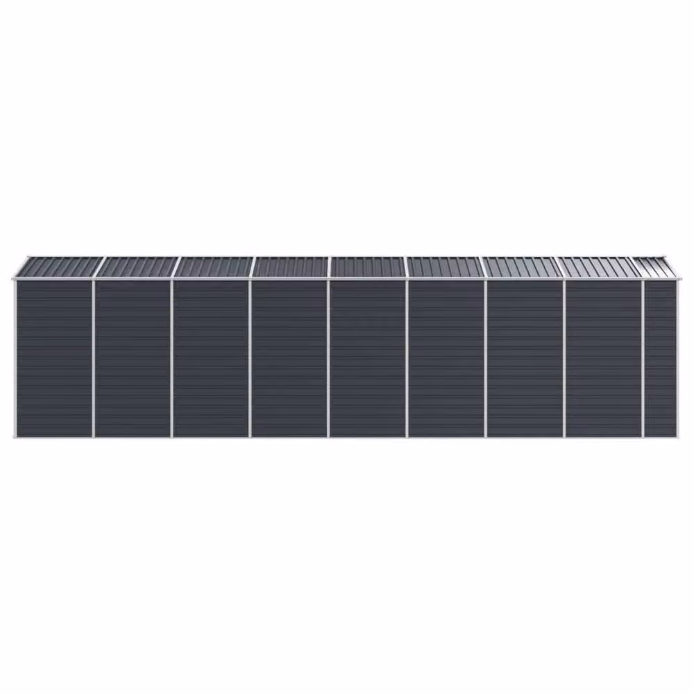 Berkfield Home Pent Garden Shed in Anthracite Galvanised Steel, W/D/H: 725 x 191 x 198 cm – 4