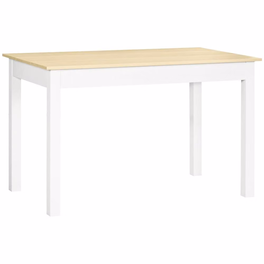 Wyld Haus Rive White Oak Effect Rectangular Dining Table, W: 119 cm, D: 75 cm, H: 70 cm – 2
