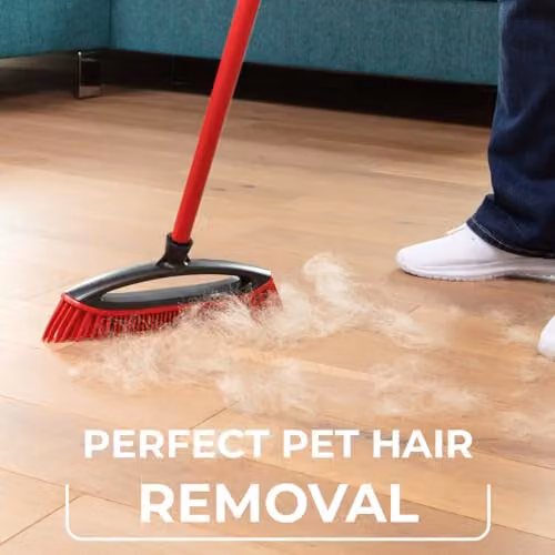 Vileda Pet Pro Always Clean Rubber Broom in Red – 2