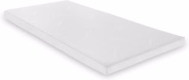 Starlight Beds Warmer Extreme Memory Foam Mattress Topper with Zip Cover and Corner Straps, White, Depth: 5 cm, W/D/H: 180 x 200 cm