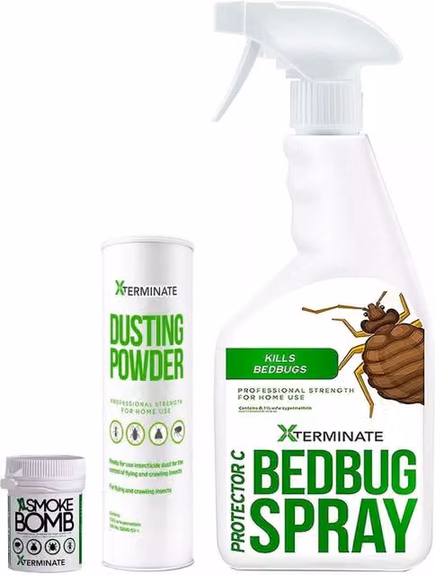 Xterminate Insect Bed Bug Killer Control and Kill Treatment Kit, White/Transparent, 5kg