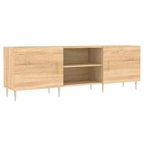 vidaXL TV Cabinet in Brown Sonoma Oak, W/D/H: 150 x 30 x 50 cm