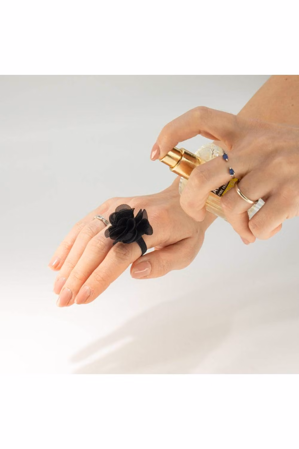 KDMD Black Chiffon Fragrance Diffuser Rings Set of 15 – 2