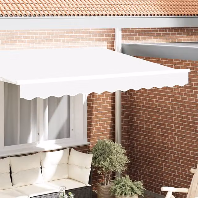 Berkfield Home Awning Valance in White for 3 m Frame, W: 280 cm, H: 20 cm