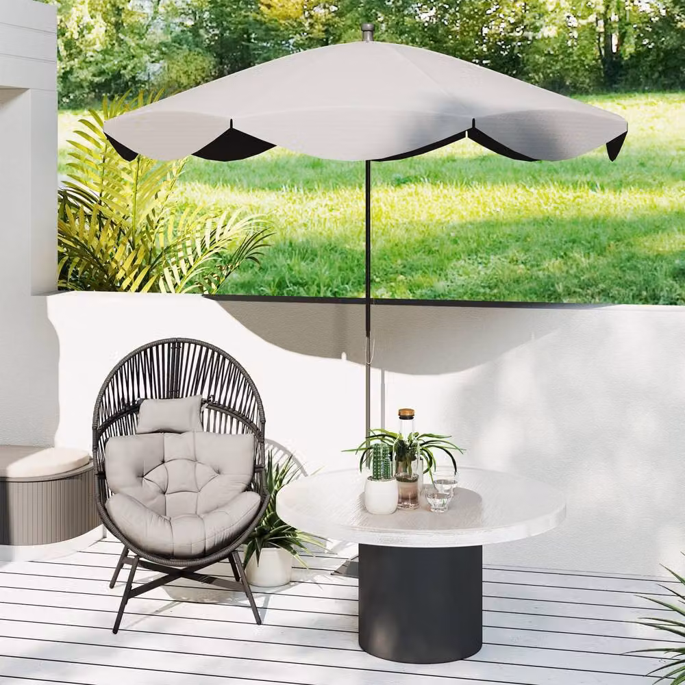 Wyld Haus Rataco Charcoal Grey Oversized Freestanding Egg Chair in PE Rattan – 8
