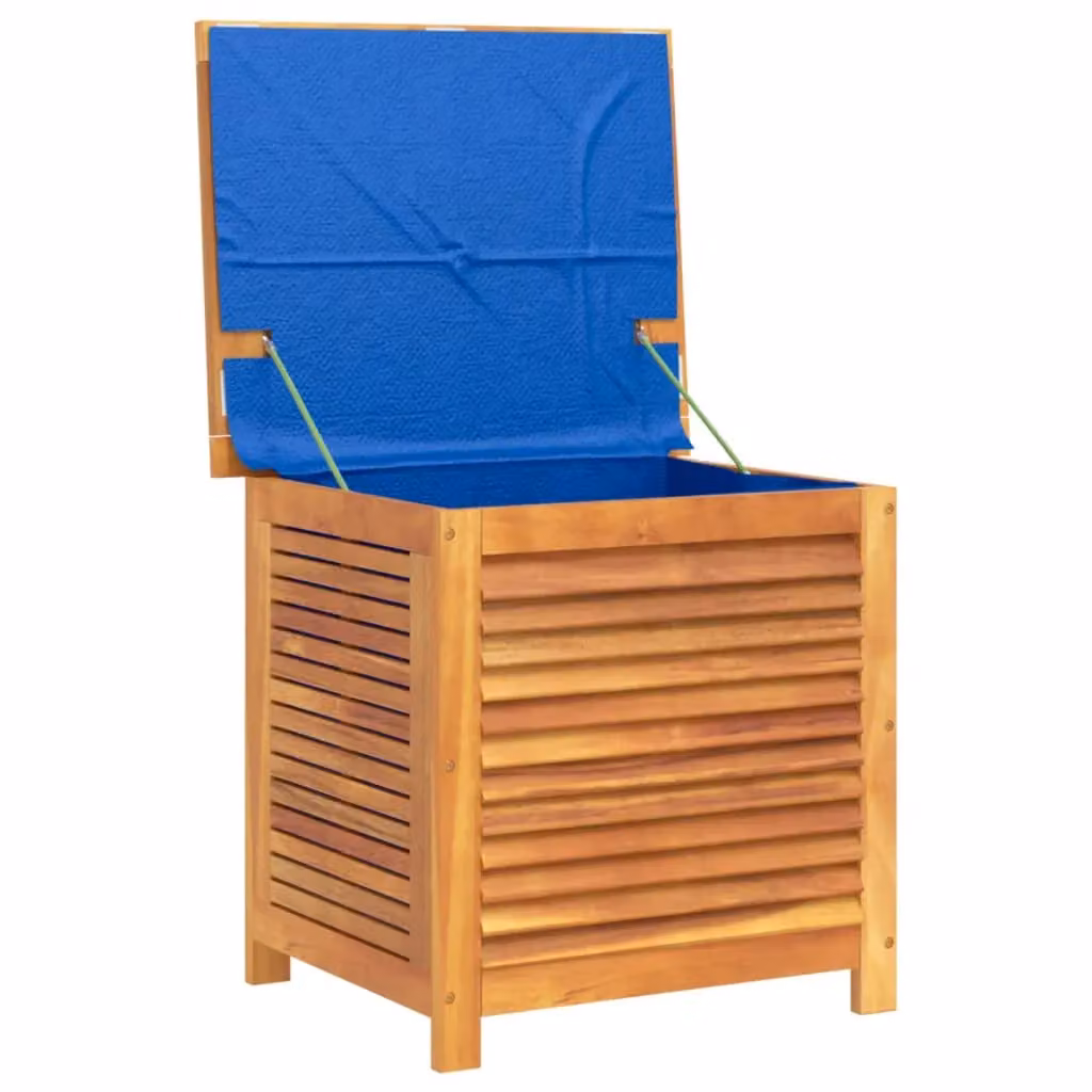 Berkfield Home Garden Louver Storage Box in Brown Solid Acacia Wood, W/D/H: 60 x 50 x 56 cm – 3
