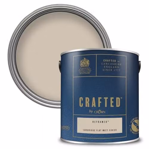 Crown Reframed Matt Emulsion Water Based Paint in Beige, 2.5L – 1