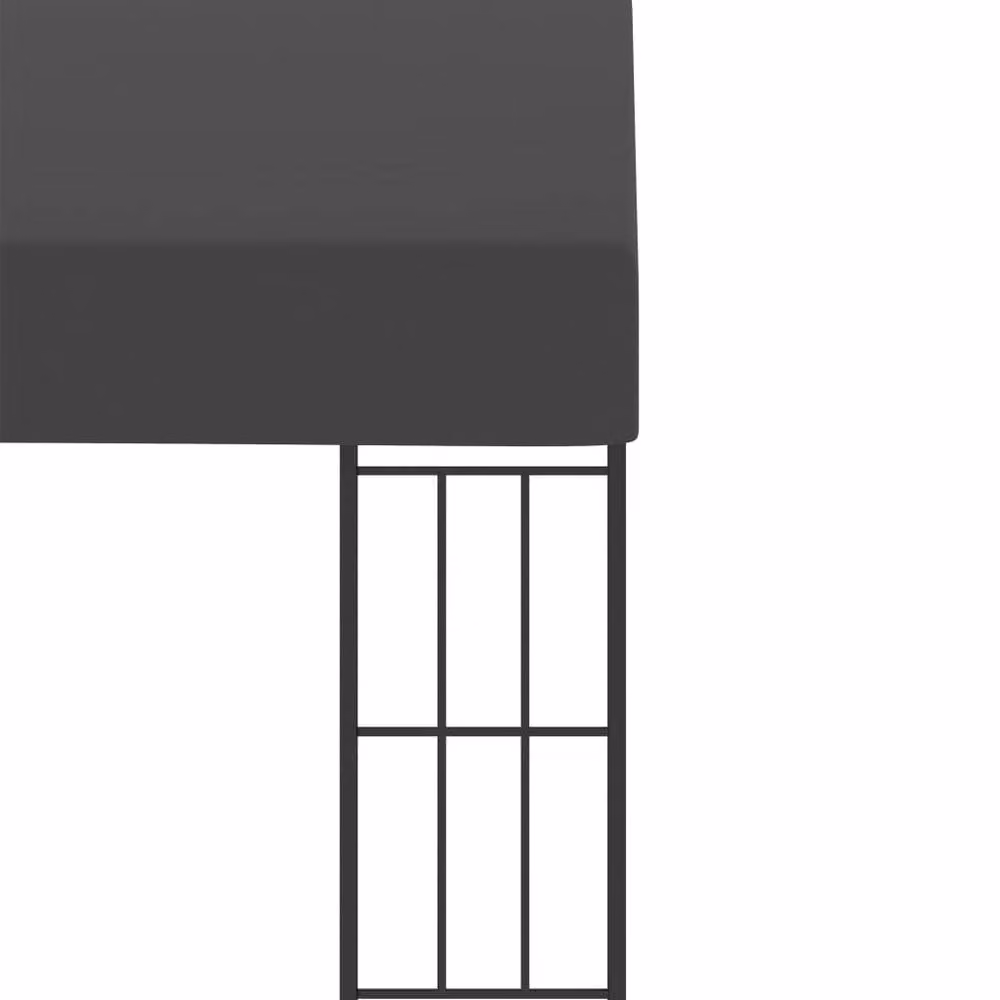 Berkfield Home Wall-mounted Lean-to Gazebo in Anthracite and Black, W: 300 cm x D: 300 cm x H: 205 cm – 3