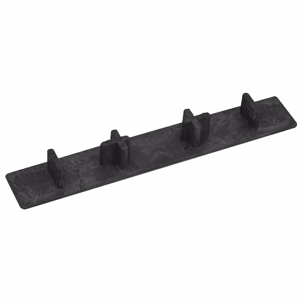Berkfield Home Black Plastic Decking End Caps, 10 Pack – 2