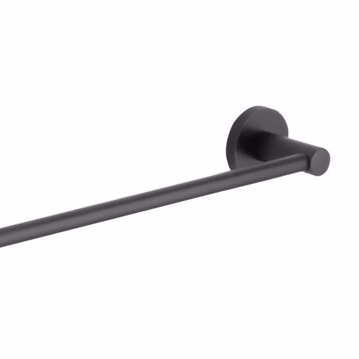 Nes Home Matte Black Stainless Steel Single Towel Bar, Width: 60 cm – 2