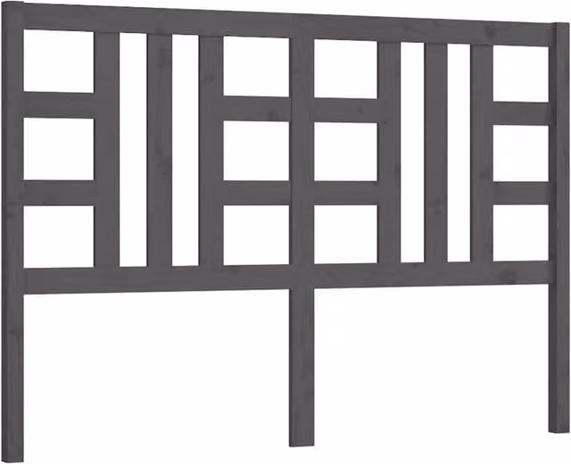 Berkfield Home Grey Solid Pine Wood Bed Headboard, W: 166 cm, D: 4 cm, H: 100 cm – 1