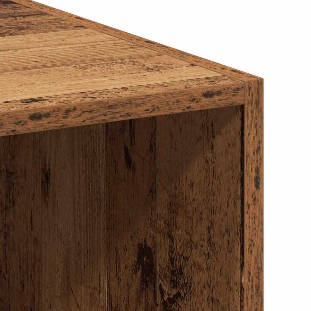 Berkfield Home Rustic Old Wood Highboard in Brown, W/D/H: 30 x 42 x 185 cm – 4
