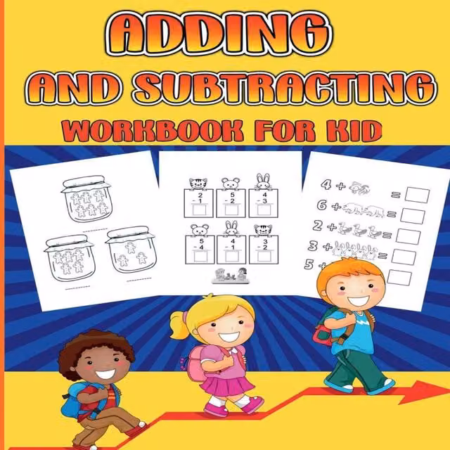 Nikolas Norbert Adding and Subtracting Workbook for Children, Multicolour