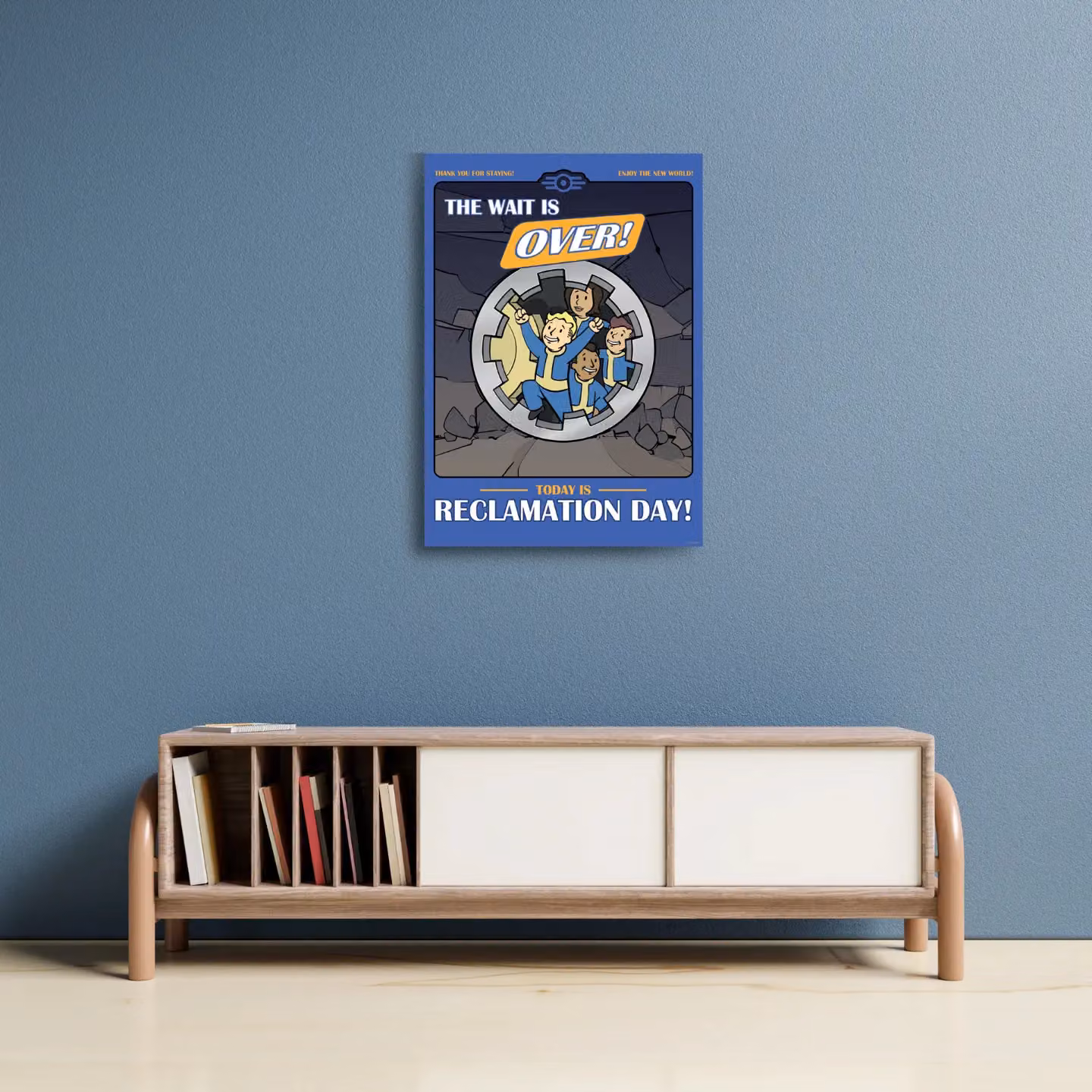 FaNaTtik Fallout Reclamation Day A3 Art Print, Multicolour Limited Edition Paper Poster – 2