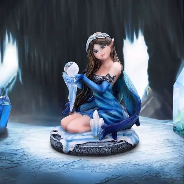 Nemesis Now Azura Blue Crystal Fairy Figurine, Height: 8.5 cm