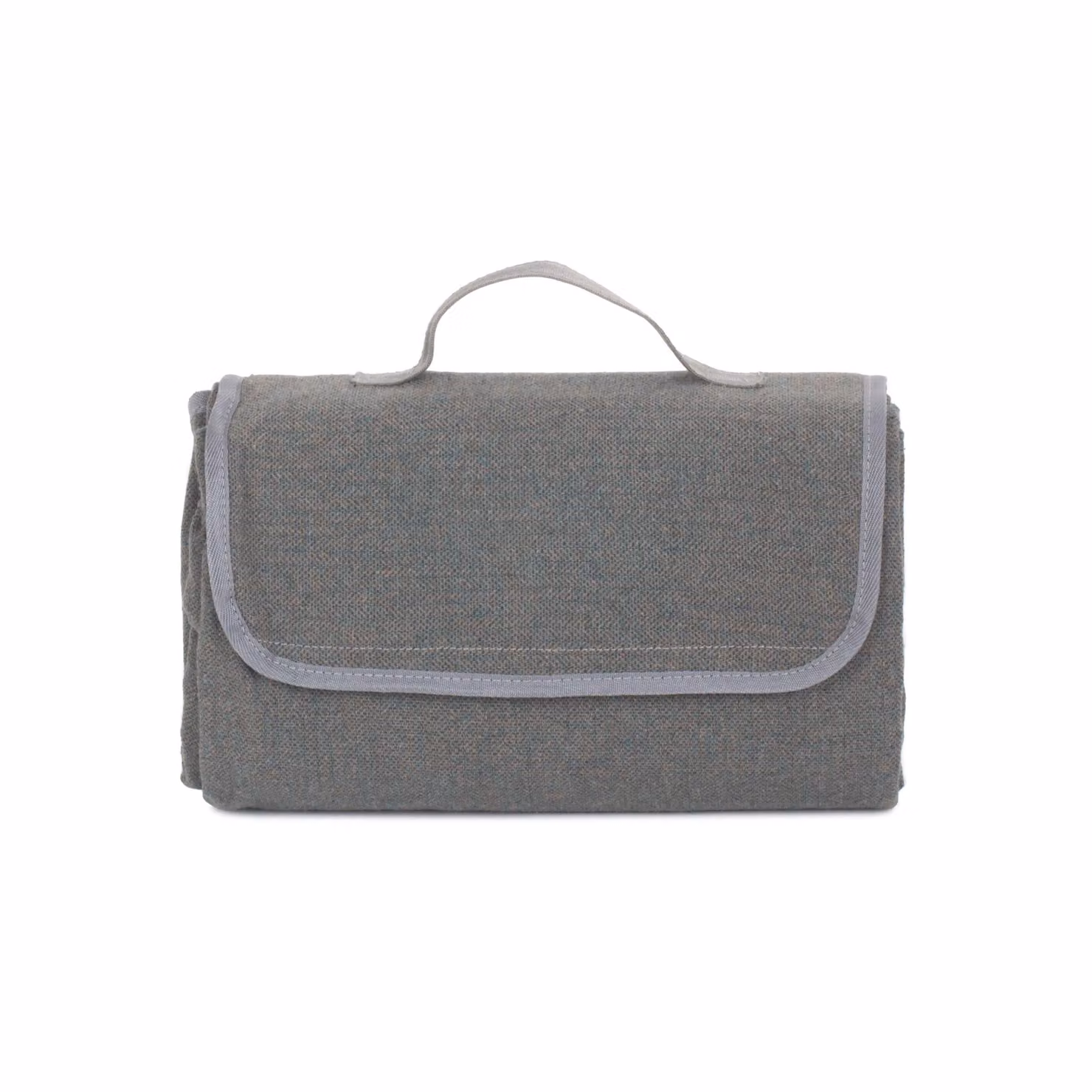 Red Hamper Grey Tweed Picnic Blanket with Waterproof Underside and Carry Bag – 2