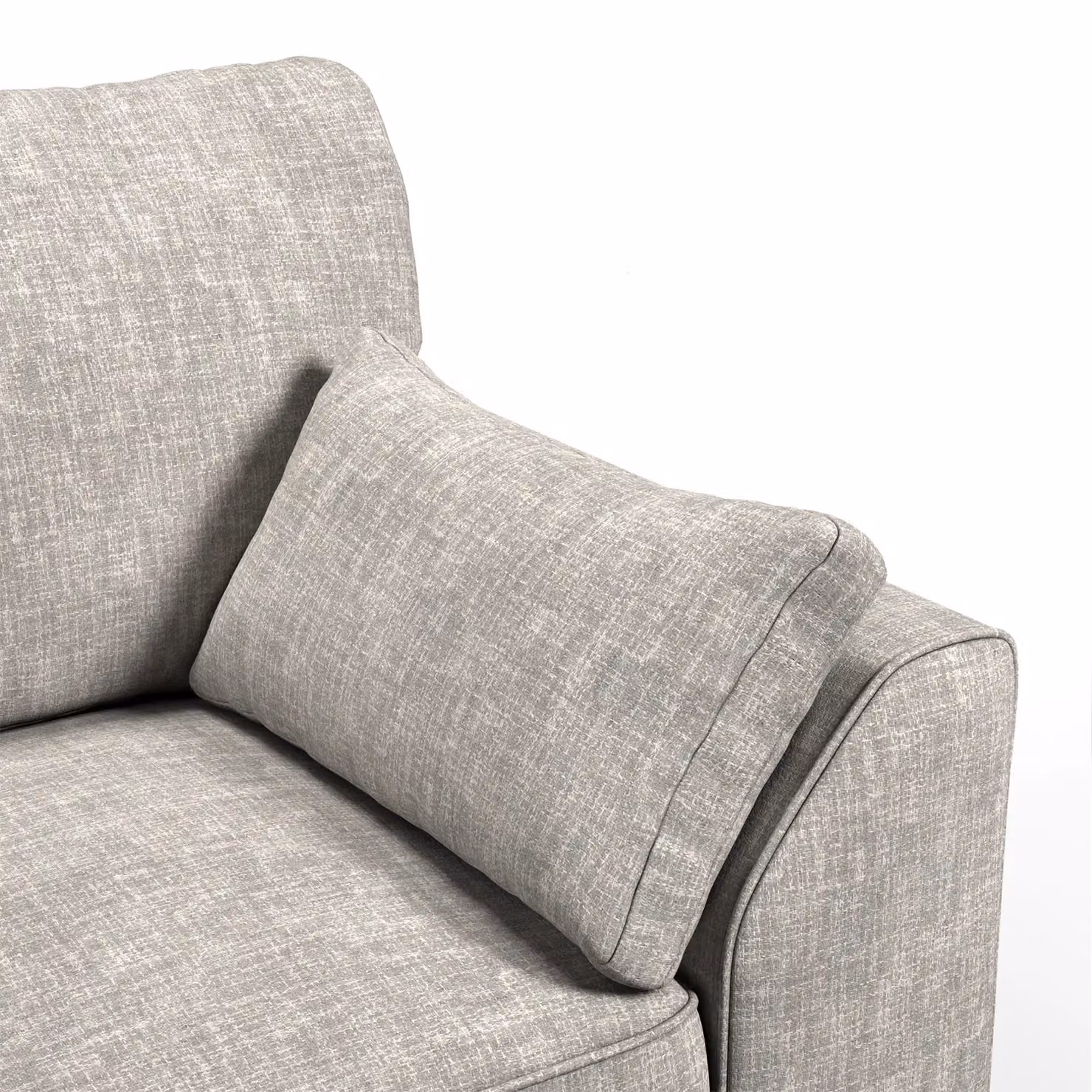 Furnishings For Less UK Hilliard Fullback Fabric Single Seater Armchair in Charcoal or Beige – 2