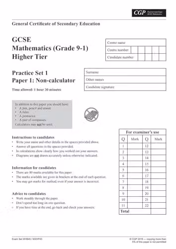 CGP GCSE Maths Higher Practice Papers for 2027 and 2028 Exams – 2