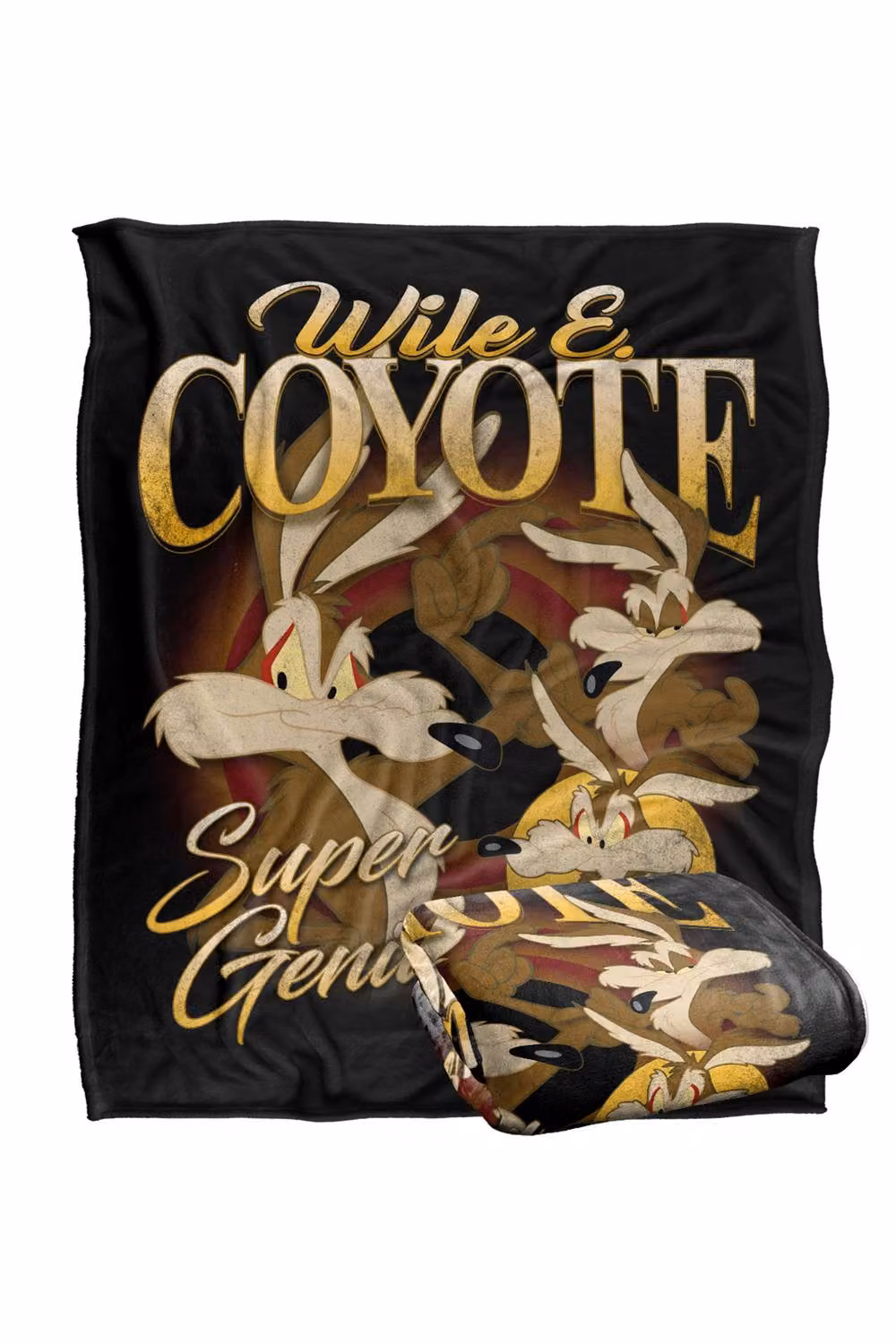 LOGOVISION Looney Tunes Wile E Coyote Super Soft Silky Touch Fleece Throw Blanket, Multicolour, W/D/H: 91 x 147 cm – 7