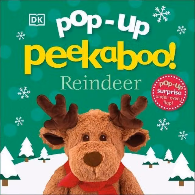 DK Pop-Up Peekaboo Reindeer Board Book, Multicolour