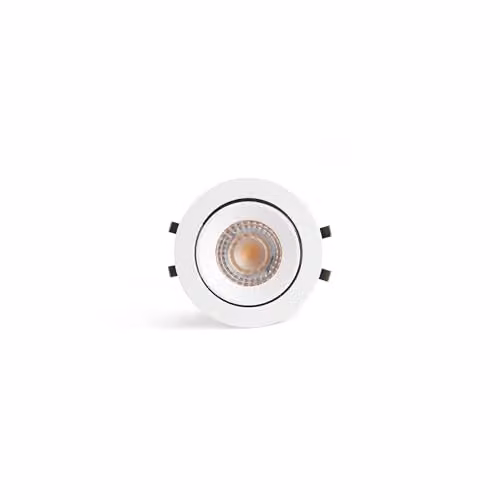 Netlighting Kivi White Round Recessed Adjustable Dimmable Downlight 5W 2700K IP44 – 2