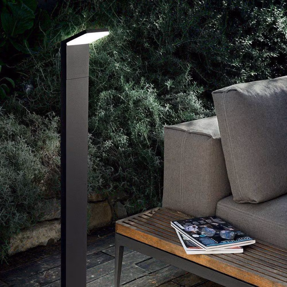 Netlighting Style LED 1 Light Outdoor Bollard Light with Motion Sensor, Black, IP54 – 2