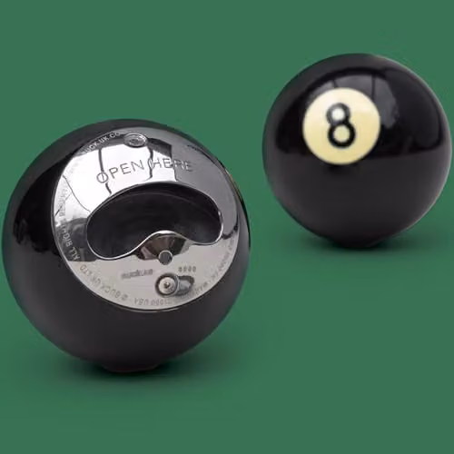 Suck UK Black 8 Ball Bottle Opener with Ergonomic Grip and Stainless Steel Construction – 2