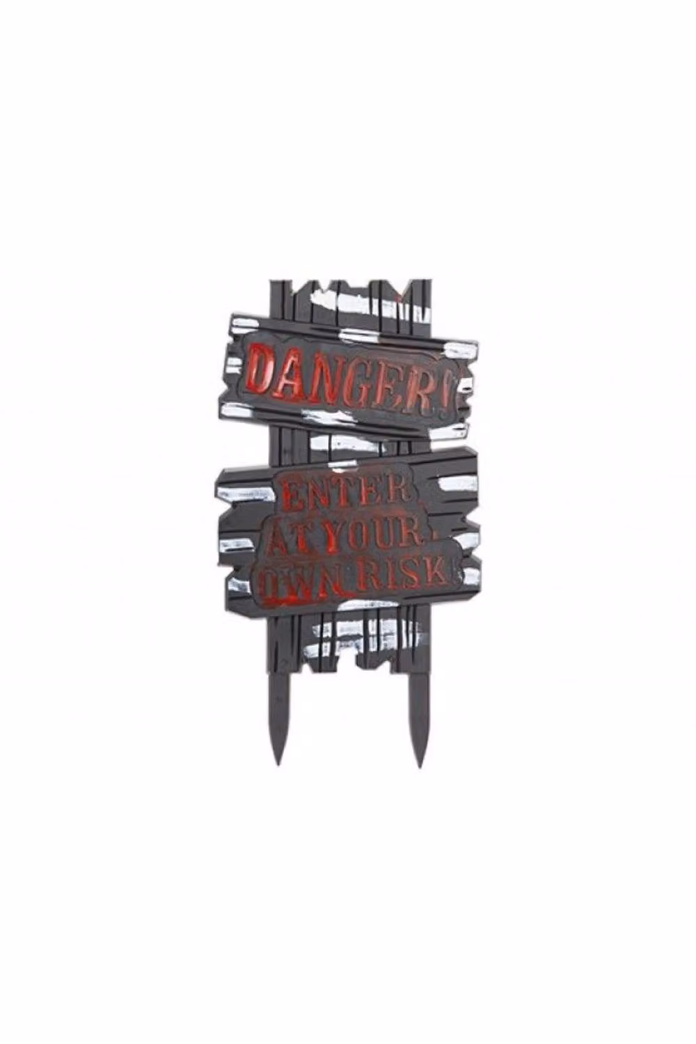 KDMD Halloween Danger Sign 3 Pack in Grey Plastic – 2