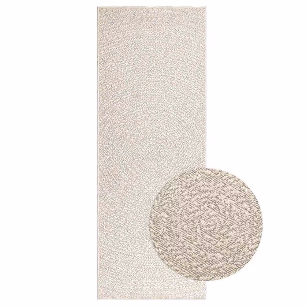 Berkfield Home ZIZUR Jute Look Indoor and Outdoor Rug, Beige, W: 80 cm, L: 200 cm – 1