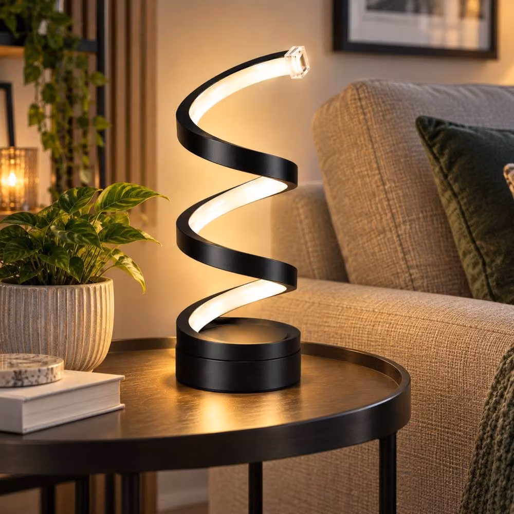 Marco Paul Spiral Dimmable LED Table Lamp in Black – 3