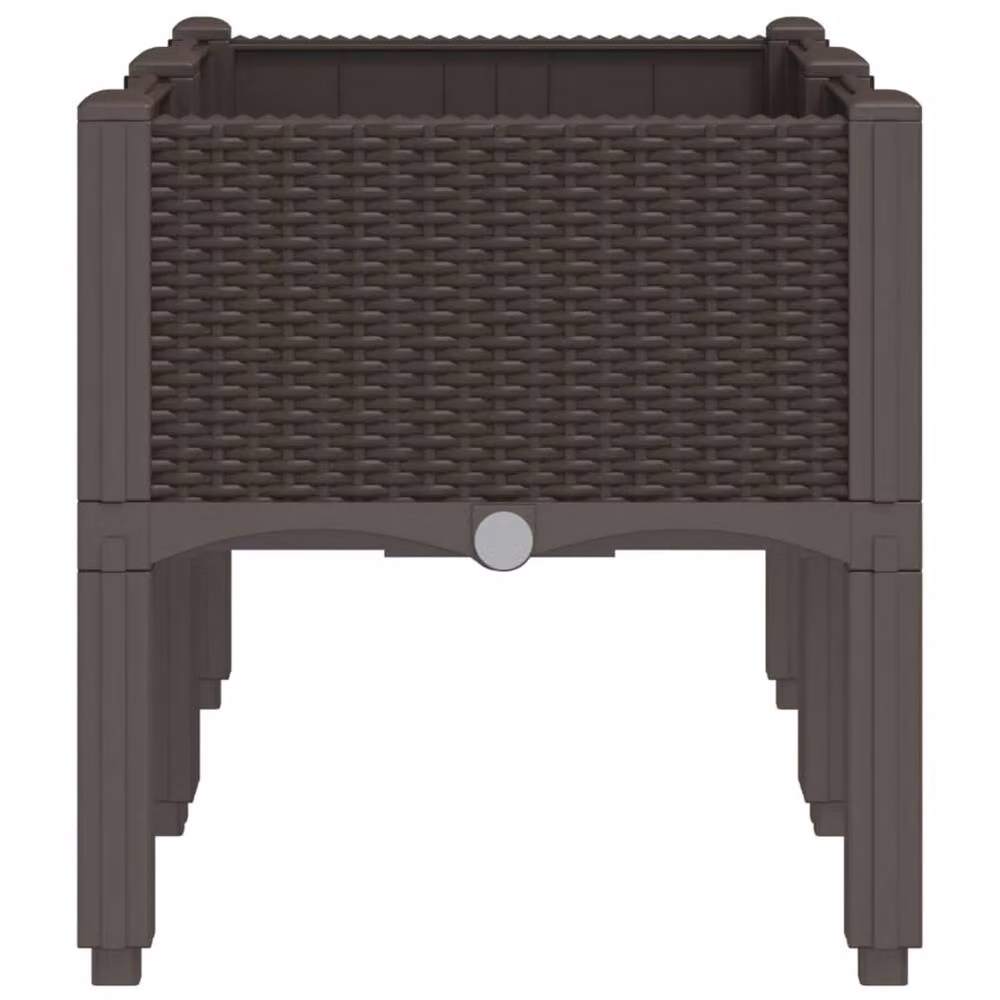 Berkfield Home Garden Planter with Legs, Brown, W: 80 cm, D: 40 cm, H: 42 cm – 3