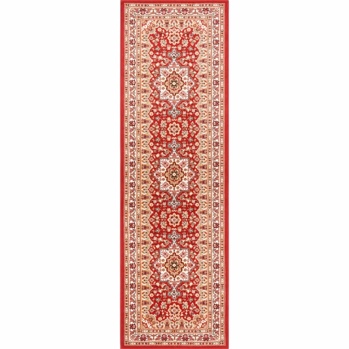 THE RUGS Oriental Parun Tabriz Red Vintage Polypropylene Carpet W/D: 80 x 150 cm – 4
