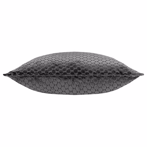 Paoletti Neptune Velvet Square Decorative Cushion in Anthracite Grey, W/D/H: 50 x 50 x 50 cm – 2