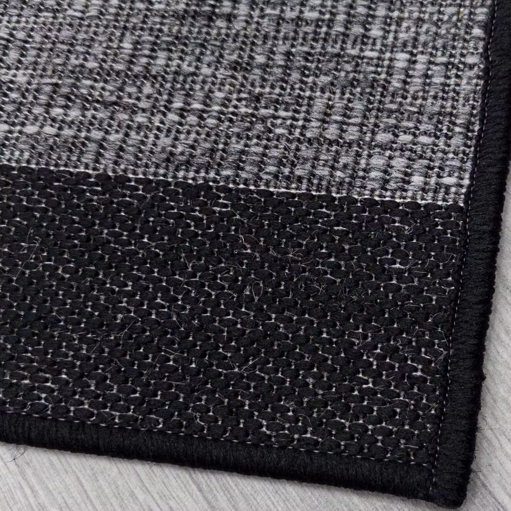 runrug Jenga Hallway Carpet Runner Rug in Dark Grey, W: 80 cm x L: 150 cm – 4