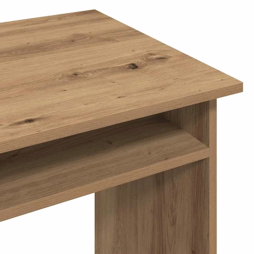 Berkfield Home Elegant Artisan Oak Writing Desk in Brown, W/D/H: 90 x 50 x 74 cm – 5
