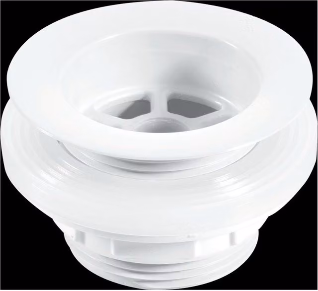 McAlpine W5 Backnut Bath Waste with 70mm White Plastic Flange and 1.5 inch Tail – 1